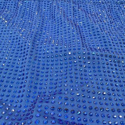 Sapphire Crystals on Navy Fabric Tank Top
