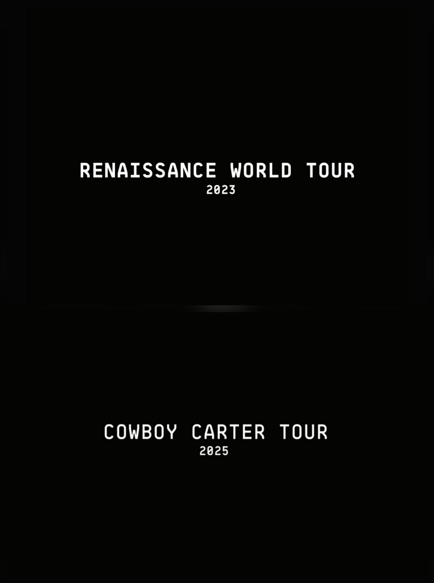 PREORDER Cowboy Carter Tour + Renaissance World Tour Coffee Table Books